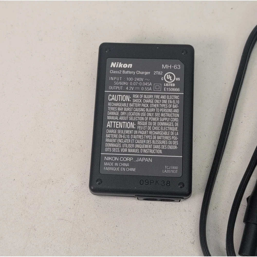 Genuine Nikon MH-63‎ Charger for EN-EL10 Battery S60 S500 S3000 S5100